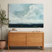 "Late in the Day" - Art Print in Slate Blue by Mya Bessette - In a Room