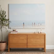 "Happiness" - Art Print in Light Blue by Alexandra Feo - In a Room