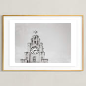 "liver bird" - Art Print in black and white by Stacy Cooke - Framed