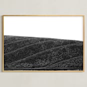 "Swooped III BW" - Art Print in coal by Kamala Nahas - Framed