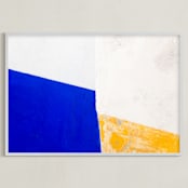 "Color Block" - Art Print in Sun by Heather Deffense - Framed