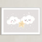 "stellina" - Art Print in Cloud by chocomocacino - Framed