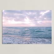 "Moody Atlantic" - Art Print in Lavender Sunrise by Kate Ross - Unframed