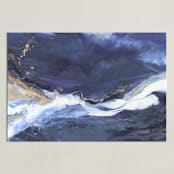 "Odyssey" - Art Print in Indigo by Julia Contacessi - Unframed