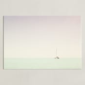 "Catamaran 2 (Turks and Caicos)" - Art Print in Vintage pink by Tommy Kwak - Unframed