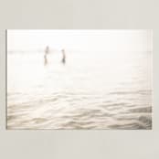"Neutral wave" - Art Print in Neutral ivory by Lying on the grass - Unframed