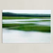 "Lush Glades l" - Art Print in Green Apple by Debra Pruskowski - Unframed