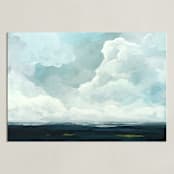 "Late in the Day" - Art Print in Slate Blue by Mya Bessette - Unframed