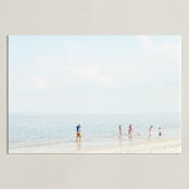 "Happiness" - Art Print in Light Blue by Alexandra Feo - Unframed