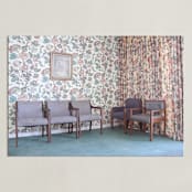 "Waiting Room" - Art Print in Grandma Blue by Julie Grace Immink - Unframed