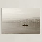 "Early morning" - Art Print in BW Brown by Teng Wang - Unframed