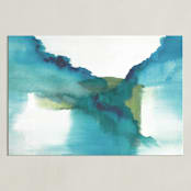 "Enchant II" - Art Print in Teal by Christine Llewellyn - Unframed