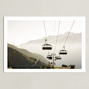"Lift" - Art Print in Olive by Heather Deffense - Unframed