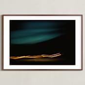 "Night Drive" - Art Print in Neon Lights by Rachel Marie Keba - Framed
