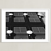 "Game Time" - Art Print in Asphalt by LindseyErin - Framed