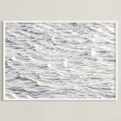 "Under the surface" - Art Print in Silver by Lisa Sundin - Framed