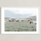 "Wander" - Art Print in Breezy by Sara Hicks Malone - Framed