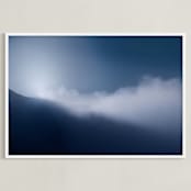 "Sunrise above the Clouds" - Art Print in Cool Sunrise by Jessica C Nugent - Framed