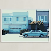 "The Blues" - Art Print in The Blues by Adriana Rojas - Framed