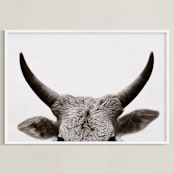 "Jane Gallagher No. 2" - Art Print in Off White by Amy Carroll - Framed