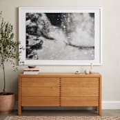 "At the Pond in Winter" - Art Print in Velvet Black by Jacquelyn Sloane Siklos - In a Room