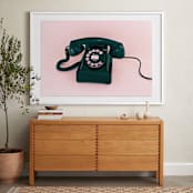 "Call Me Maybe 3" - Art Print in Baby Pink by Deborah Chou - In a Room