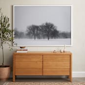 "Seeing Snow" - Art Print in Flurry by E Melko - In a Room