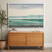 "Horizon 2" - Art Print in Aqua by Tatjana Koraksic - In a Room