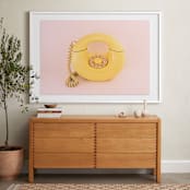 "Call Me Maybe 2" - Art Print in Baby Pink by Deborah Chou - In a Room