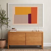 "Come And Stay With Me II" - Art Print in Albers Orange by Alain Castoriano - In a Room