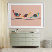 "Out on a Limb" - Art Print in Sunset by Wild Lily Designs - In a Room
