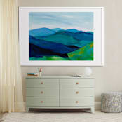 "Enchanted Vista" - Art Print in White by Jenny Partrite - In a Room