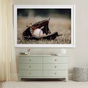 "For The Big Game 2" - Art Print in Field by Janet Cruz - In a Room