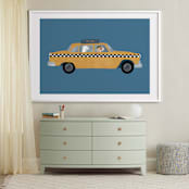 "New York" - Art Print in Taxi by Jenna Holcomb - In a Room