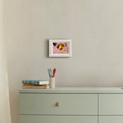"It's Always Sunny Series 2" - Art Print in Yellow and Pink by Angela Simeone - In a Room