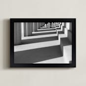 "Light and Shadows" - Art Print in Black & White by Dawn Smith - Framed