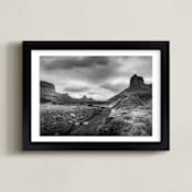 "buttes & mesas II" - Art Print in Desert Grey by Eric Clegg - Framed