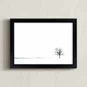 "Winter Tree" - Art Print in Snow by Robin Ott - Framed