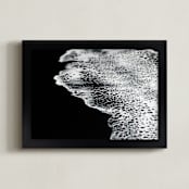 "Night Swim" - Art Print in Midnight Black by Christa Dominguez - Framed