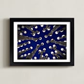"The Lighthouse" - Art Print in Midnight by Jessica Cheney - Framed