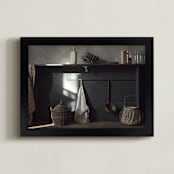 "Comfort Room" - Art Print in Earthy Brown by Andy Mars - Framed