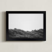 "winter dunes" - Art Print in black and white by Crystal Lynn Collins - Framed