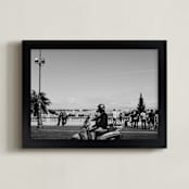 "Rome Vacay" - Art Print in Black and White by Becca Beers - Framed