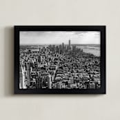 "I love New York" - Art Print in black and white by Amy Chapman Braun - Framed
