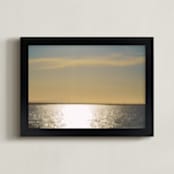 "When all focus has failed me" - Art Print in Sea Blue by raven erebus - Framed