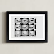 "The Worm in Motion" - Art Print in Vintage Grey by Kelsey Mucci - Framed