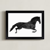 "Pure Energy" - Art Print in Black by Irene Suchocki - Framed