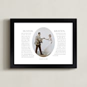 "Our Vows: Framed Photo" - Framed Photo in White by Sarah Curry - Framed