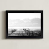 "Into the Abyss" - Art Print in Midnight by Bethan - Framed