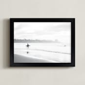 "Monochrome Coasts" - Art Print in Monochrome by Matthew Sampson - Framed